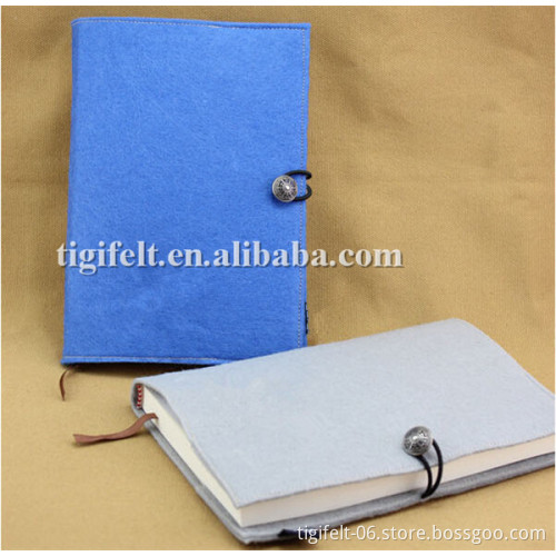 Classical design felt cover note book/memo book, diary book